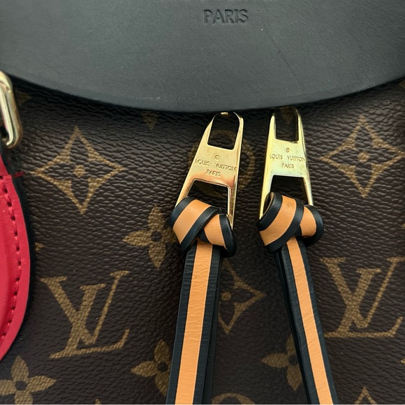 IMMACULATE CONDITION Louis Vuitton Tuileries Monogram with Red Leather - Picture 7 of 16